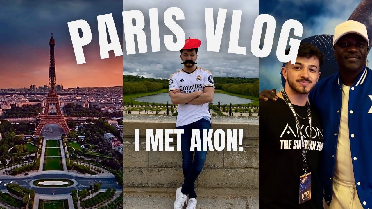 PARIS VLOG - I MET AKON! [4K]