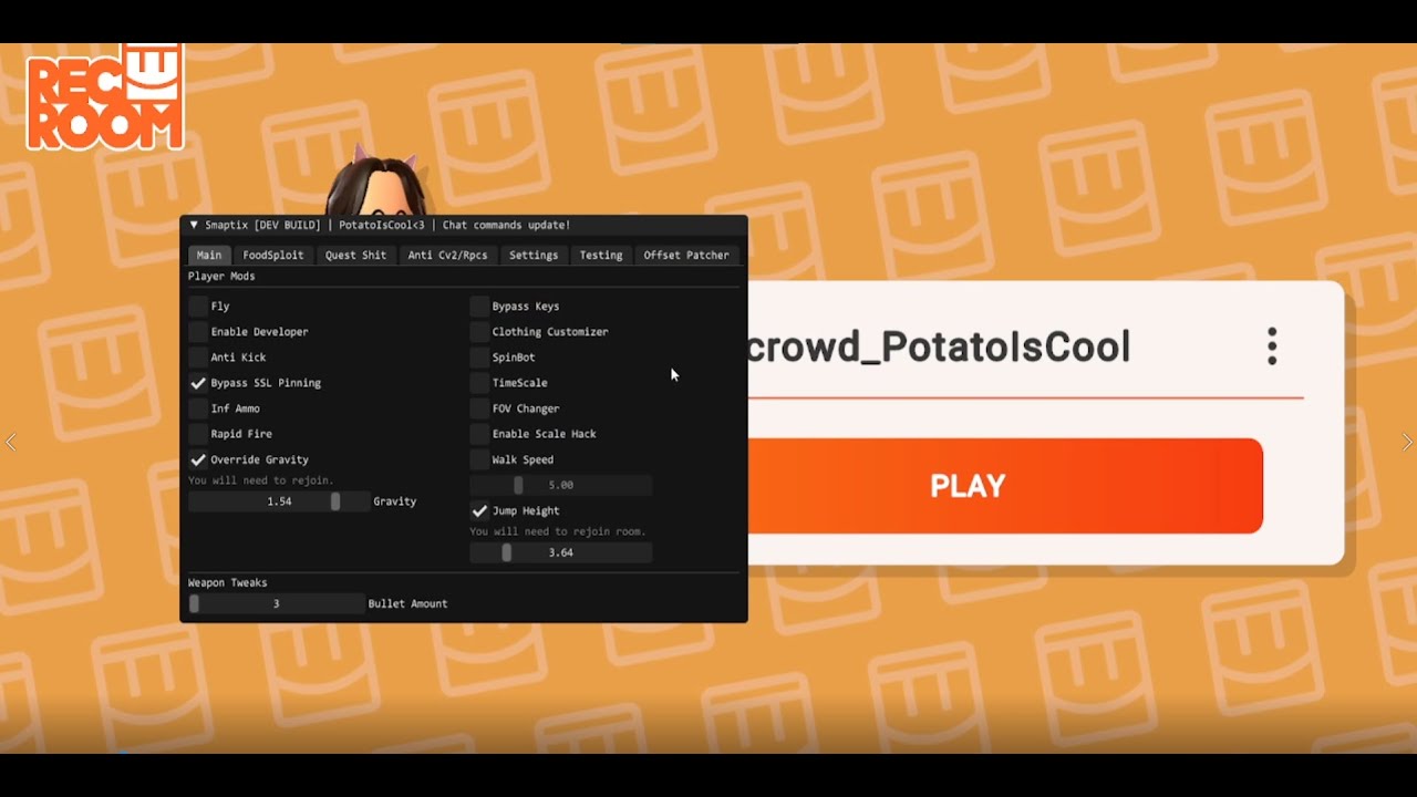 Rec Room Hacking: Smaptix Client!