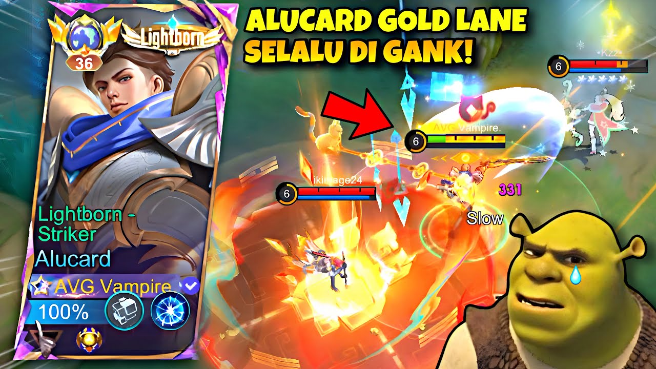 ALUCARD GOLD LANE! JADI GINI RASANYA KE GOLD LANE, TERSIKSA BATIN 🤣 | MLBB