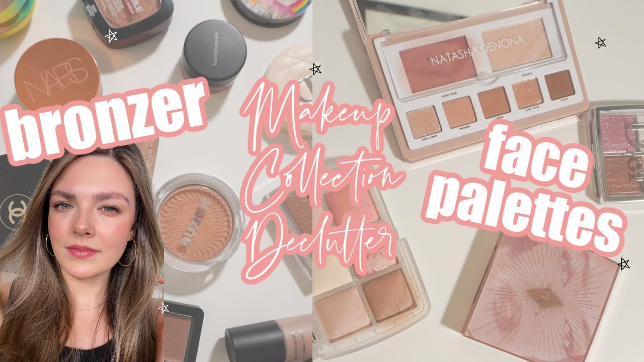 Decluttering My Makeup Collection! Bronzer & Face Palettes ✨