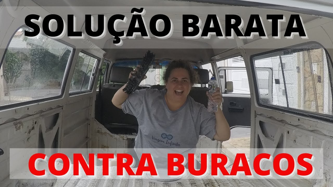 Como Tampar Buraco de ferrugem do assoalho sem soldar - Kombi Cidoka #3