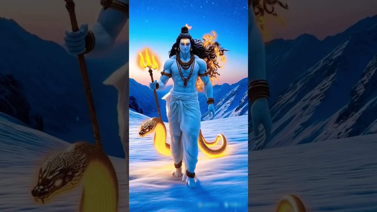 Lord Shiva walking on Kailash 🙏