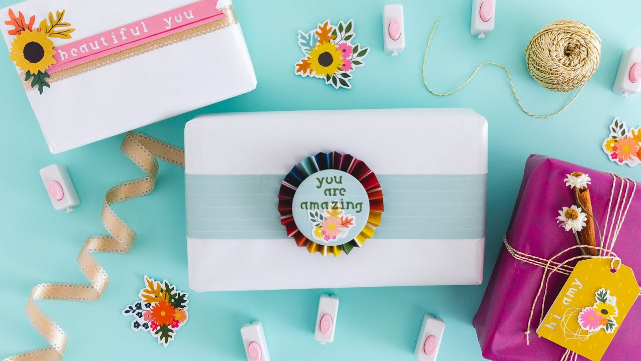 Personalize Your Gift Wrap with the Lowercase Punch Board