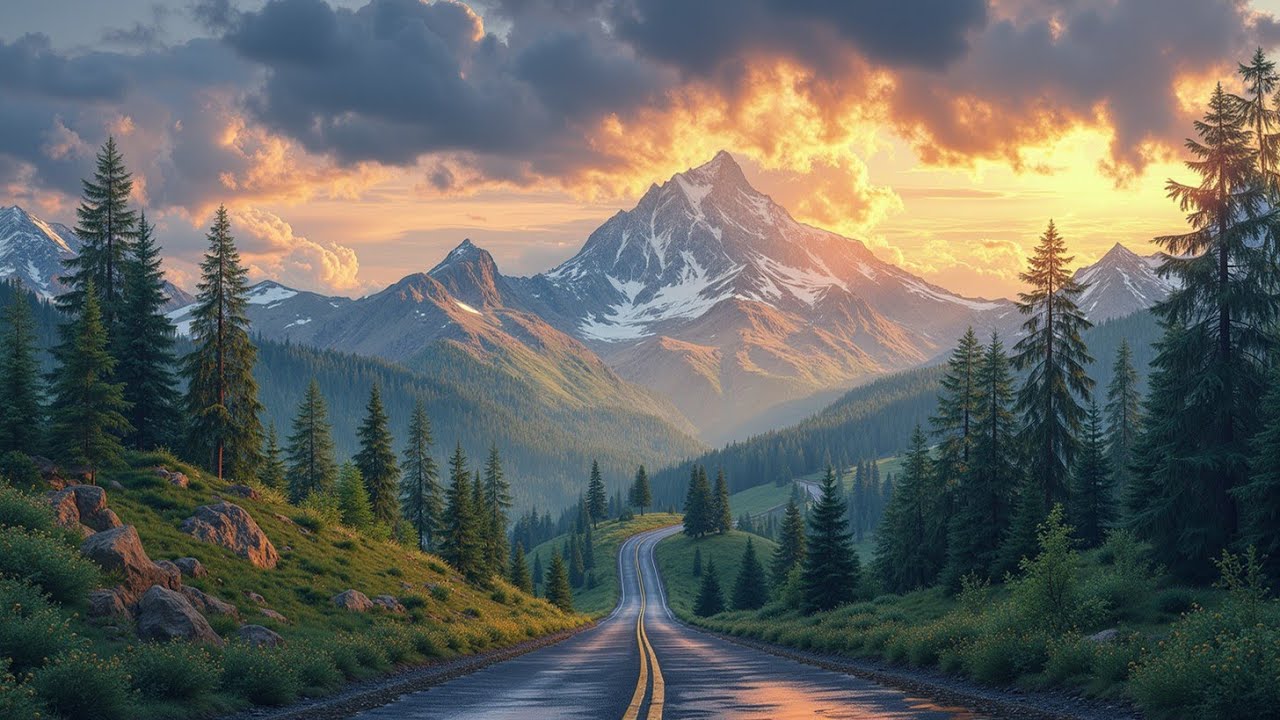 Morning Run Music Mix 2025 - Best Energizing Sunrise Running Songs for Mountain Roads