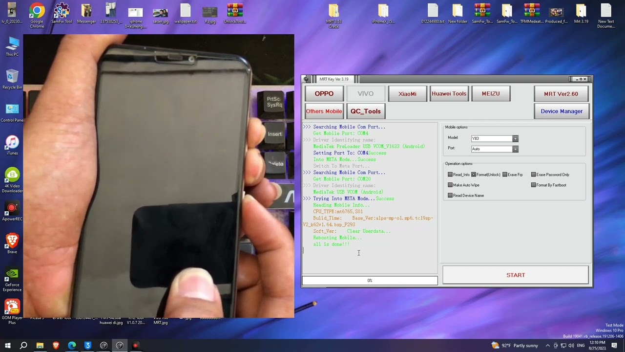 Vivo Y81s Remove Password By MRT Key Free Work 2023 100%
