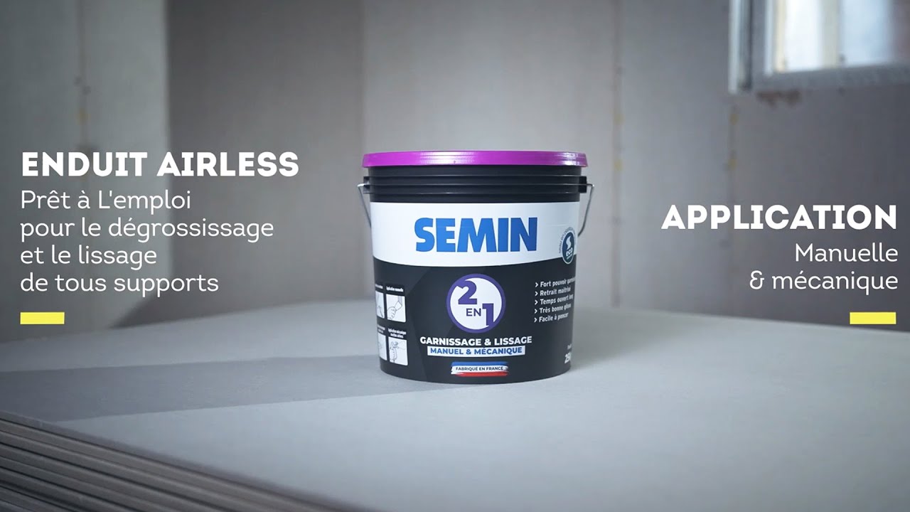 Enduit 2 en 1 Garnissage & Lissage Semin