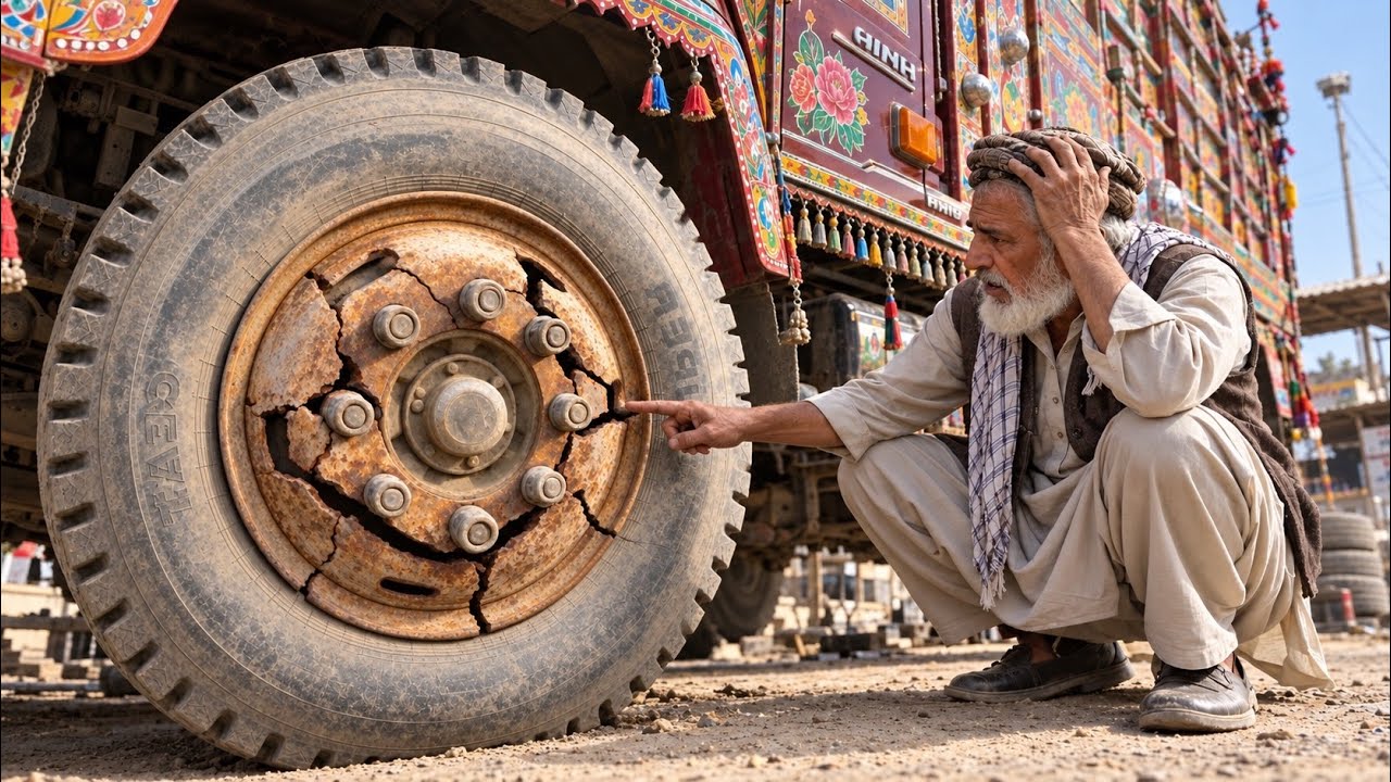 Amazing Repair of a Badly Cracked Truck Wheel Rim
