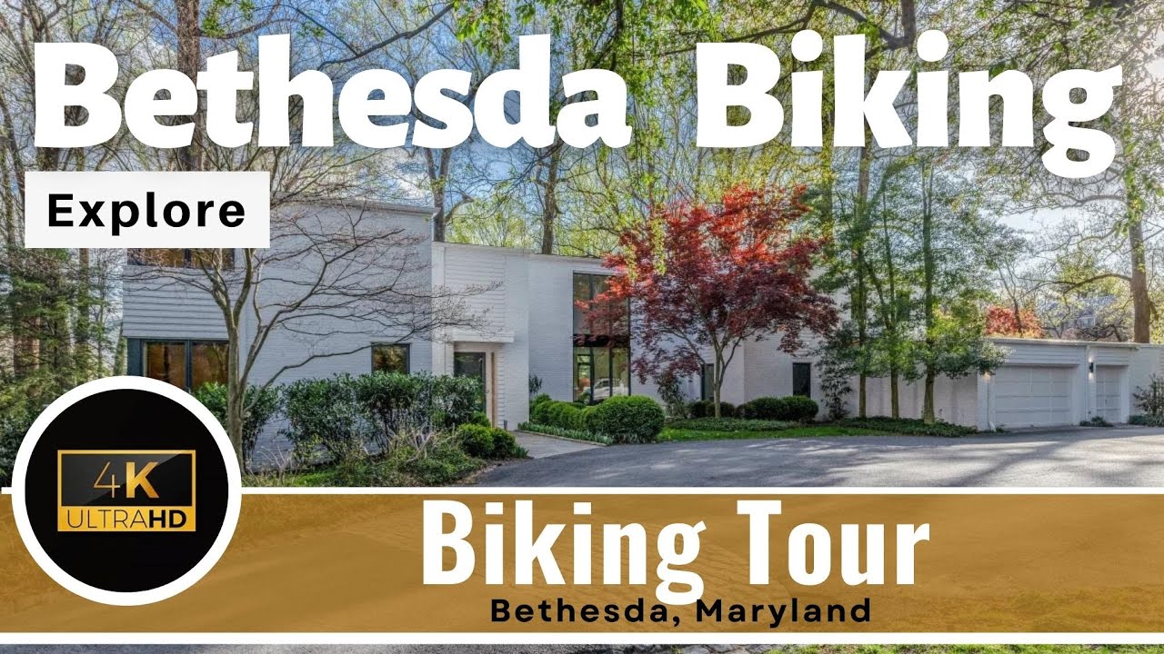 Bethesda Maryland, MD - Silent Biking Tour of this Suburban Neighborhood.