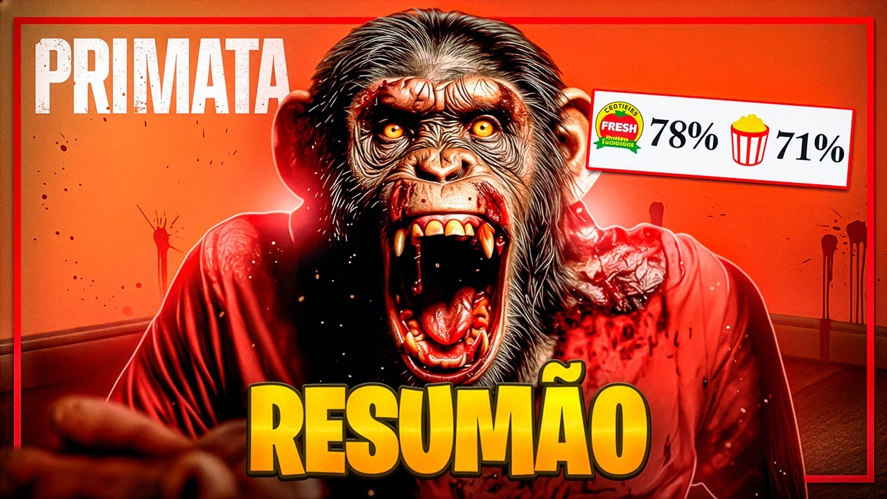 O Primata (2025) KKKK — Mais Selvagem do que Você Imaginava 🔥🐒 : A História em 1 Vídeo!