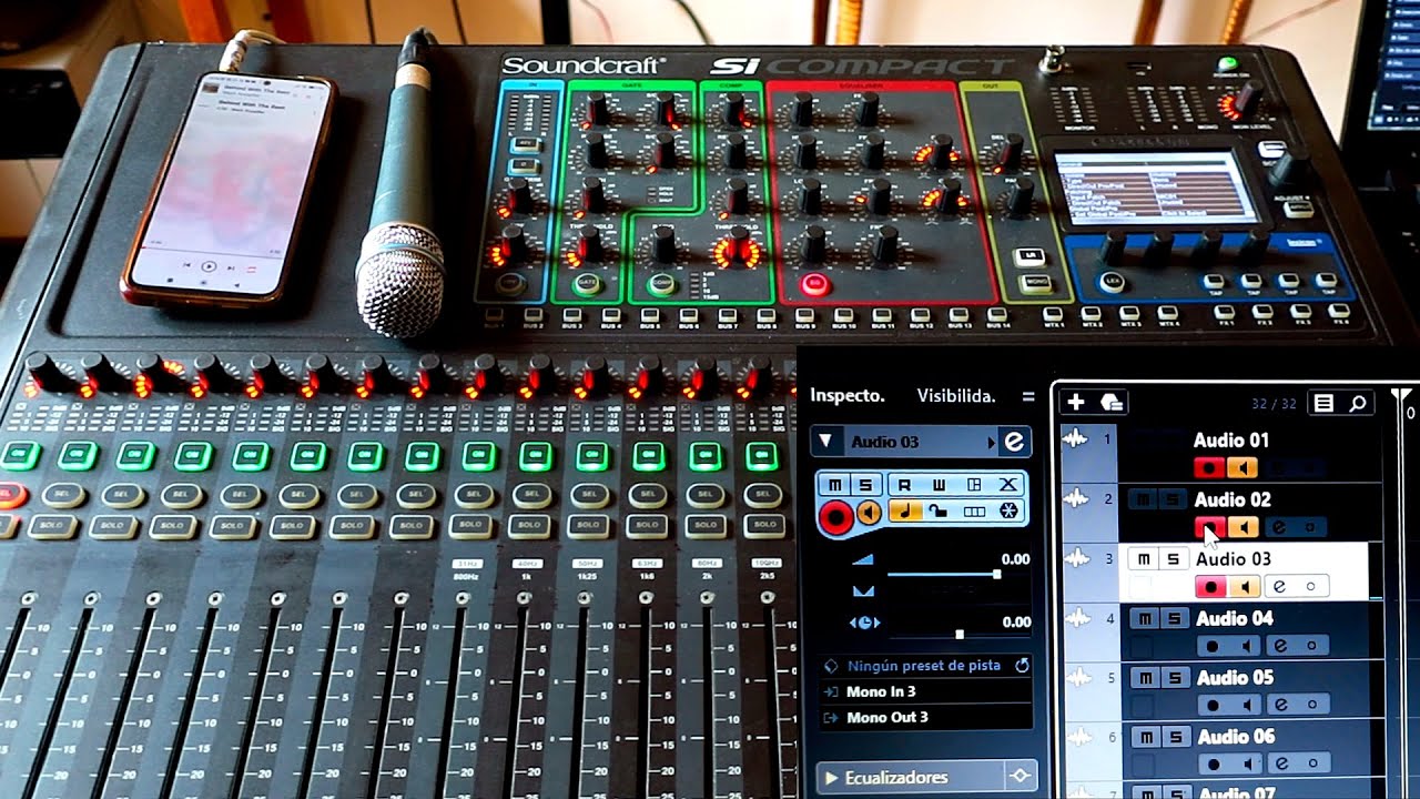 CONSOLA DE AUDIO DIGITAL SOUNDCRAFT SI COMPACT - GRABACIÓN MULTIPISTA DE UN ESPECTÁCULO MEDIANTE USB