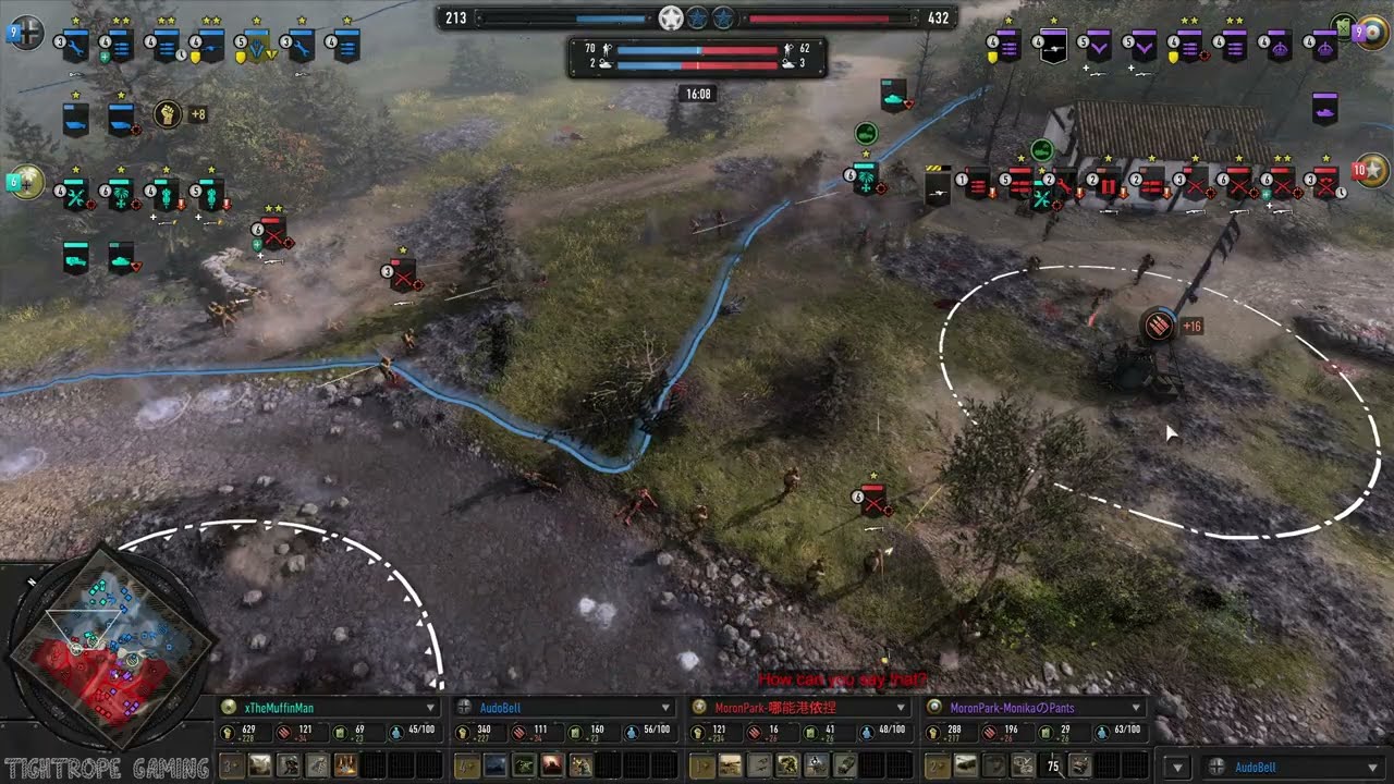 COH3 2v2 xTheMuffinMan (AK) & AudoBell (WM) vs How can you say that? (US) & Monika noPants (UK)