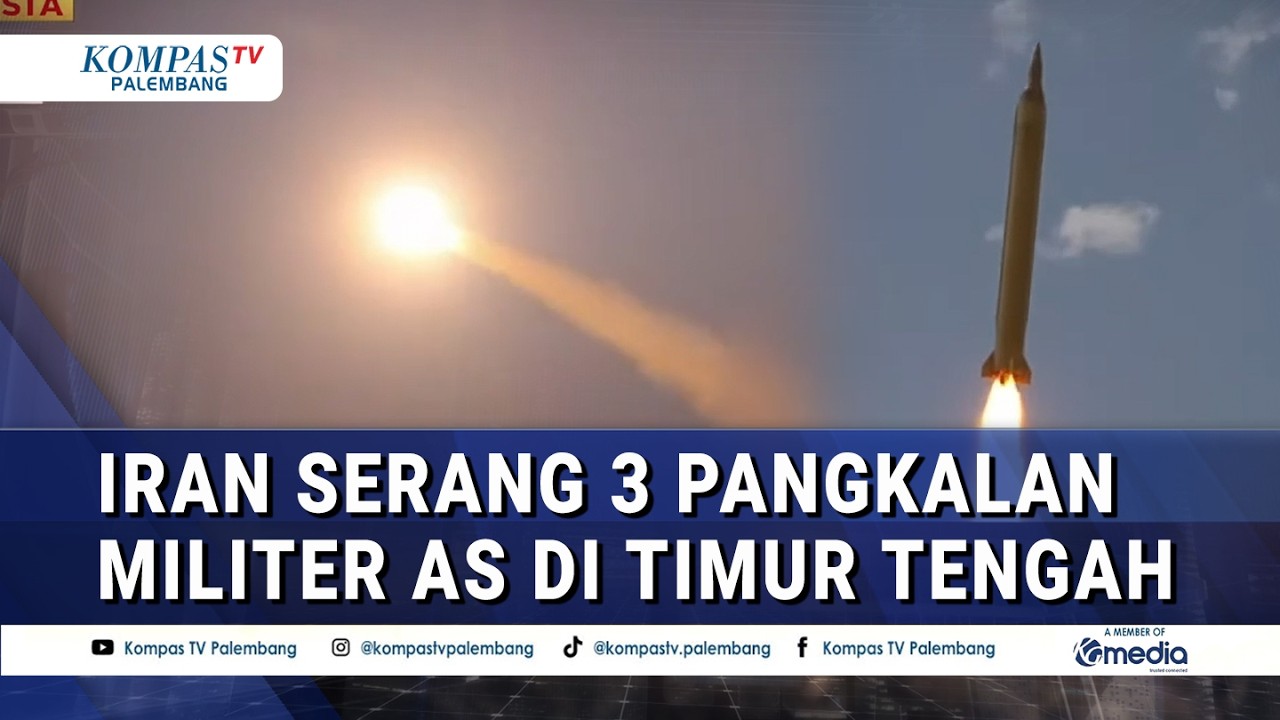 Serangan Rudal & Drone Bersamaan! Iran Serang Pangkalan Militer AS di Timur Tengah