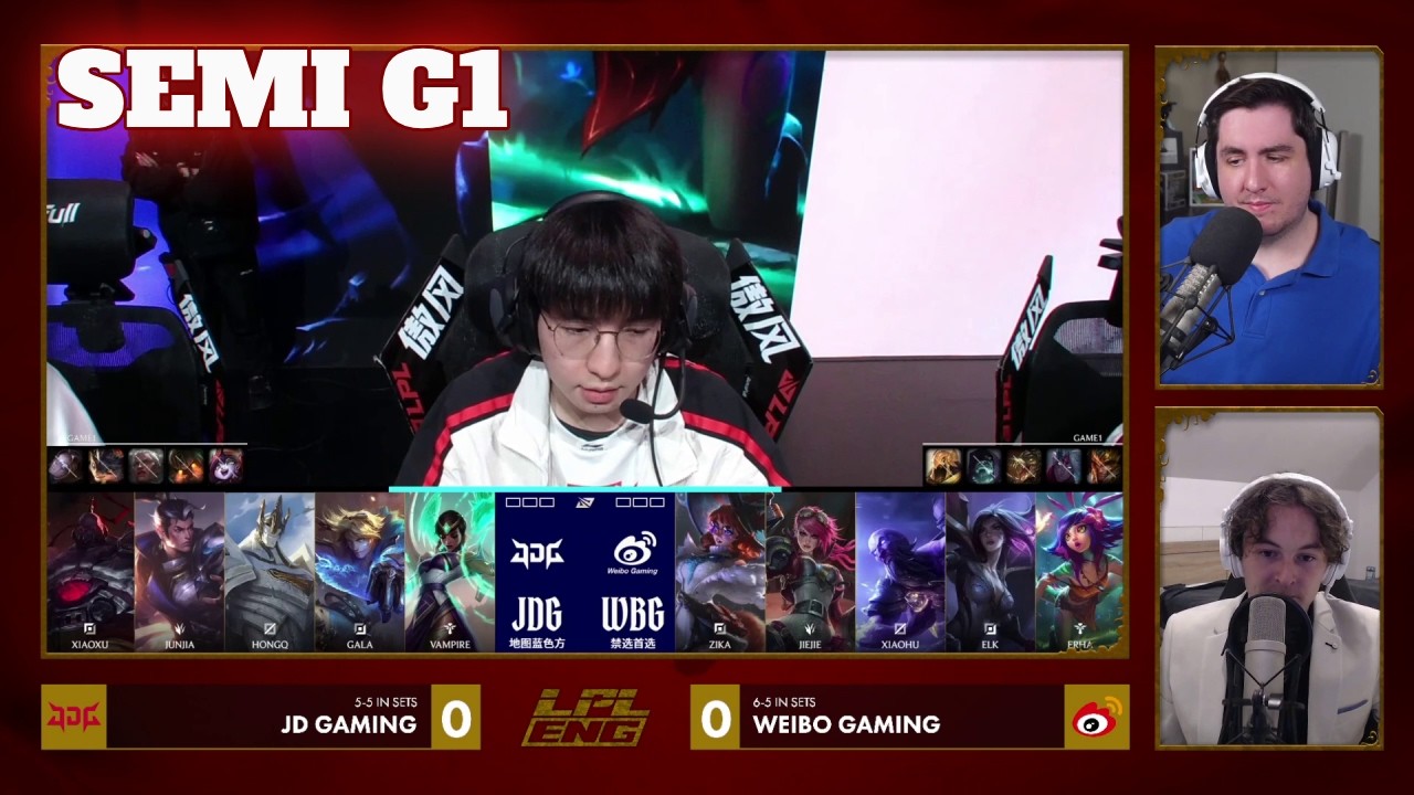 JDG vs WBG - Game 1 | Semi Final S16 LPL Winter Playoffs 2026 | JD Gaming vs Weibo Gaming G1 full