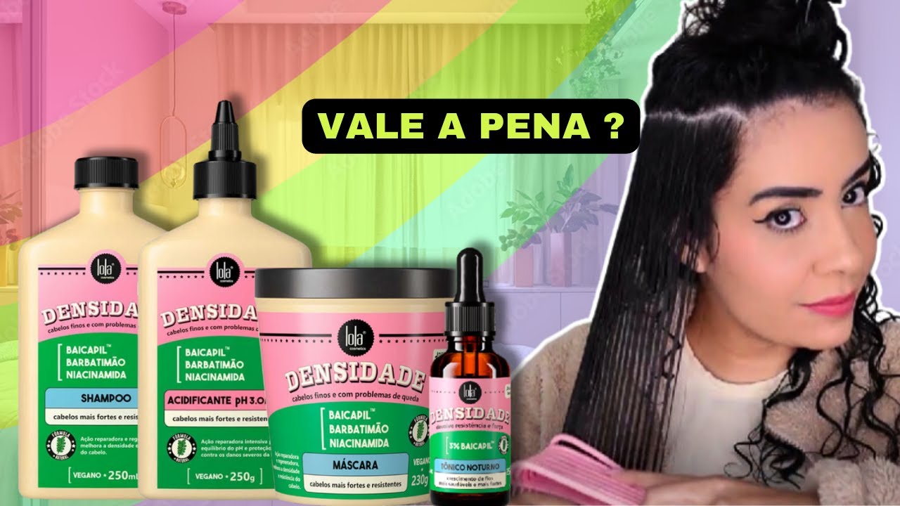 CREME QUE TRAZ DENSIDADE PARA O CABELO FINO ! TESTEI A LINHA DENSIDADE DA LOLA
