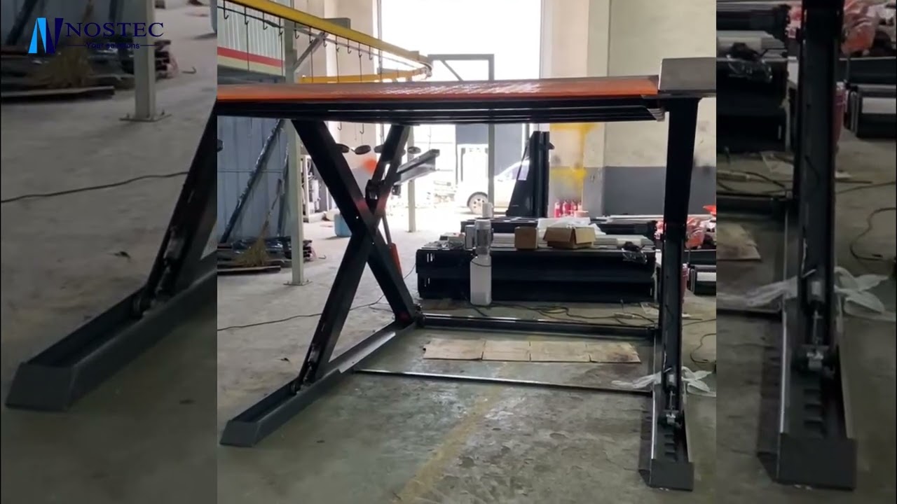 2000kg ground mounted Scissor parking lift