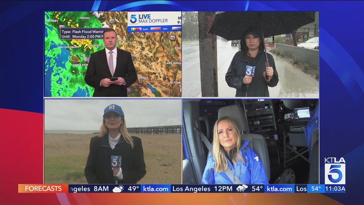 Heavy rain drenches SoCal - Monday 11 a.m. Team Coverage
