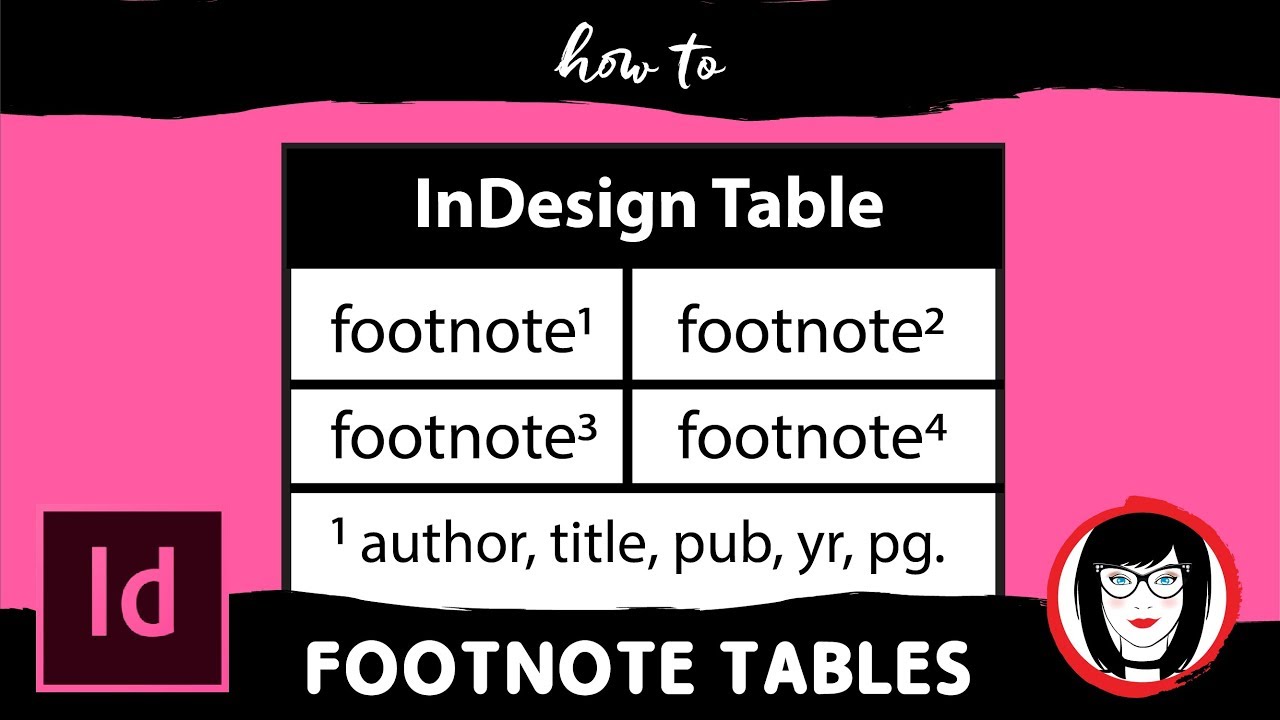 How to insert footnotes in tables in Adobe InDesign!