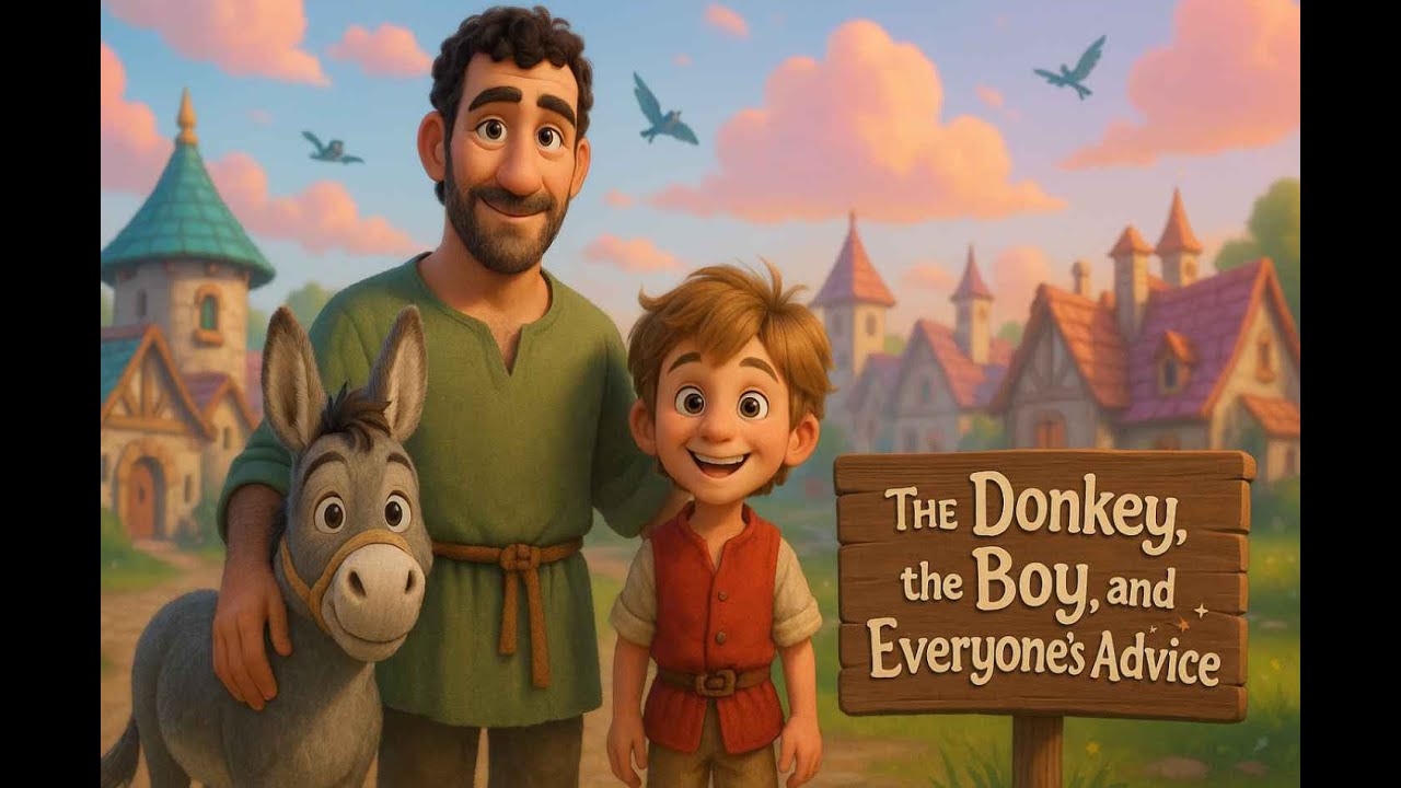 😂The Donkey, the Boy, and Everyone’s Advice🤷‍♀️😜