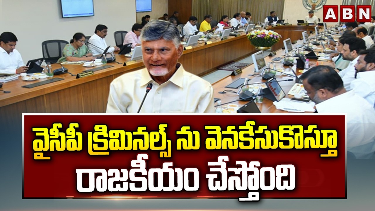 వైసీపీ క్రిమినల్స్ ను వెనకేసుకొస్తూ రాజకీయం చేస్తోంది | Cm Chandrababu On YCP Caste Politics | ABN