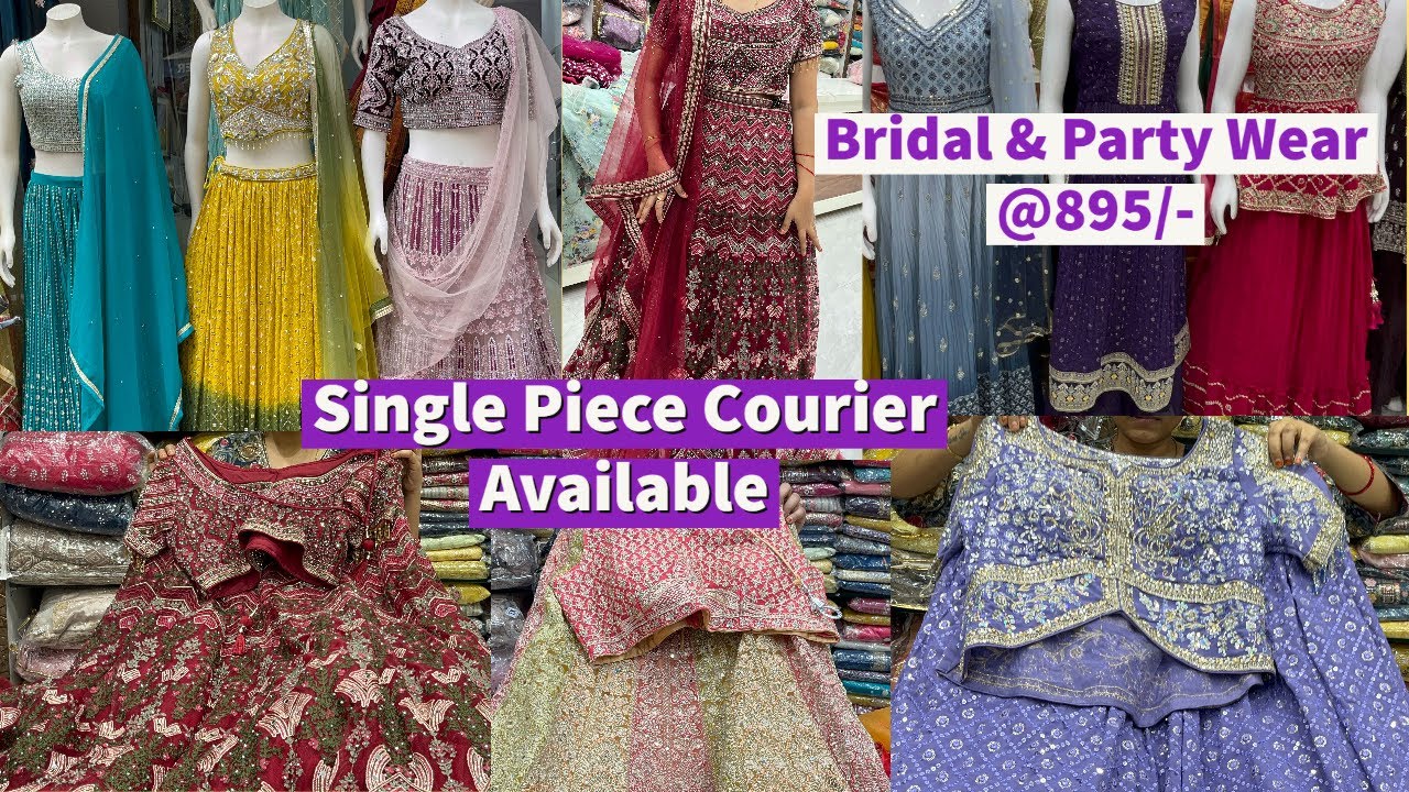 Dilsukhnagar Shopping | Exclusive Designer Crop Tops Lehangas|Manish Designerwear #hyderabadshopping