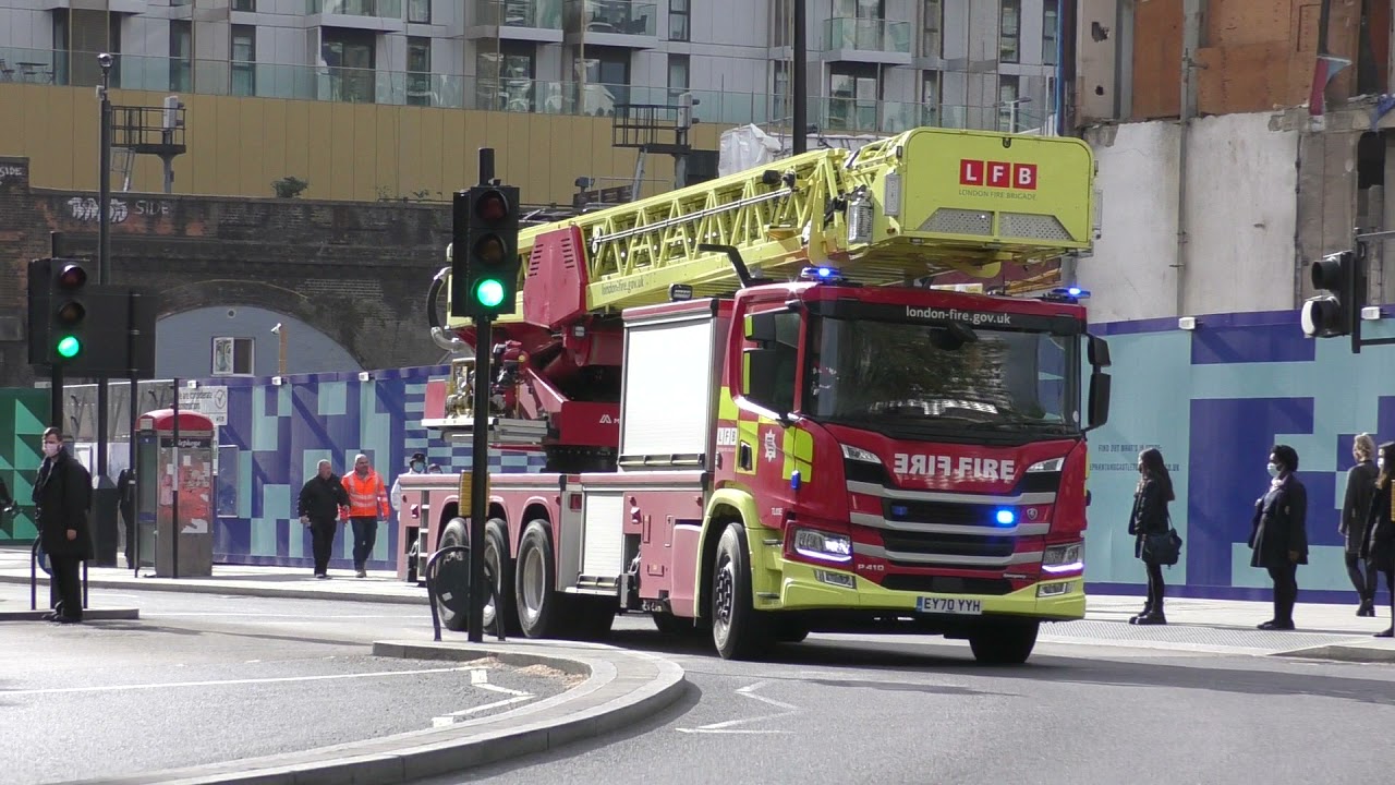 London Fire Brigade- 64m TL (70reg Scania P410/Magirus 64m) Driver Familiarisation