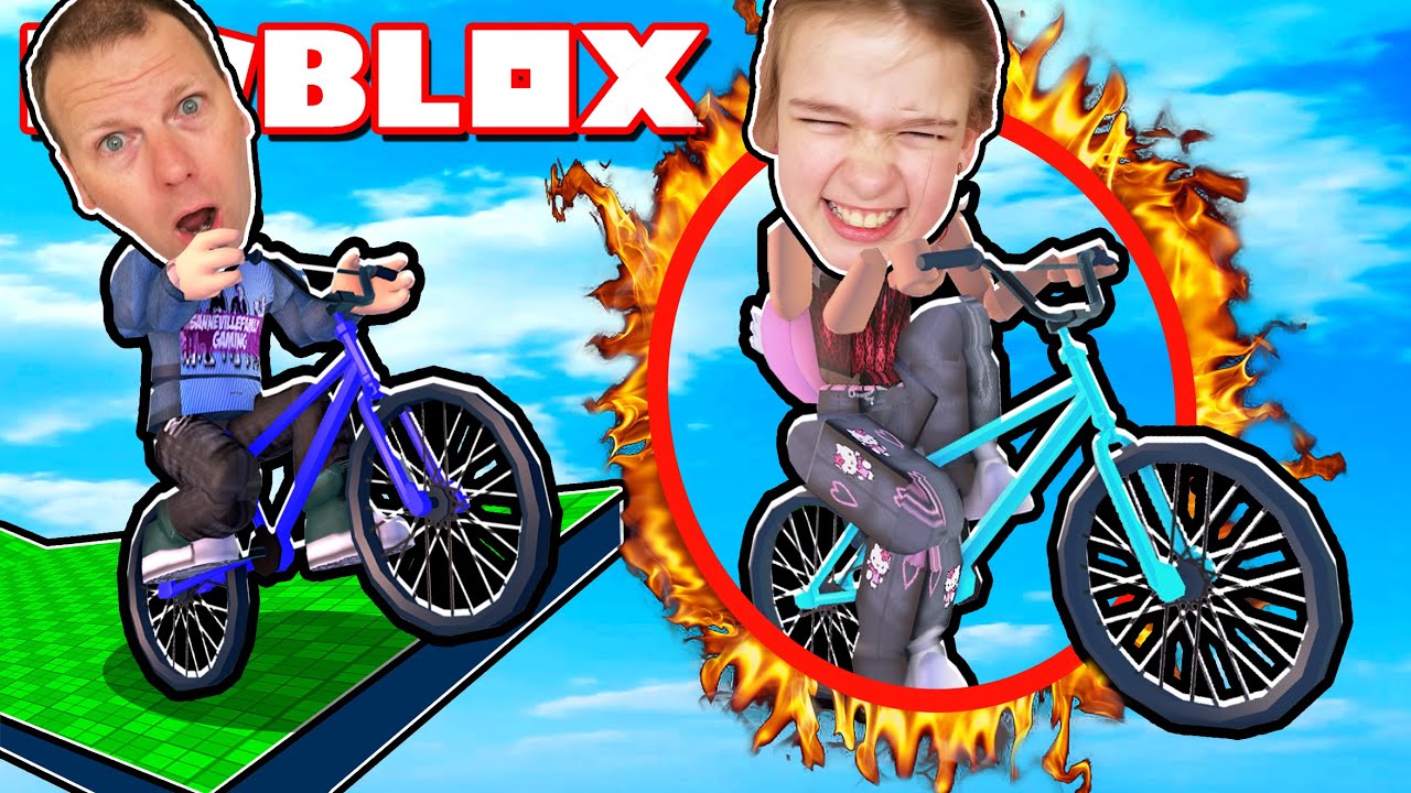 Det en OBBY, MEN vi kørte på CYKLER FRA HELVEDE! Dansk ROBLOX Bike of Hell