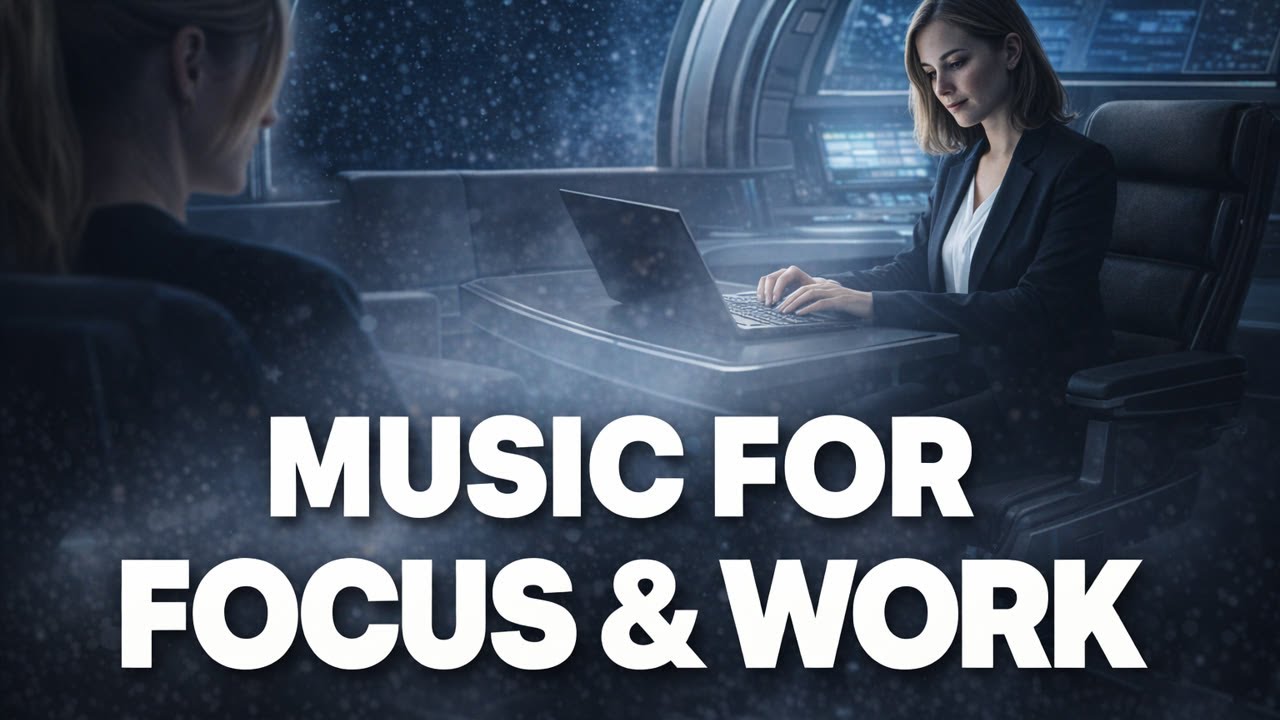 Electronic Focus Music - Winter Cinematic Ambience - Gentle Night - 3-Hour (Long Mix)