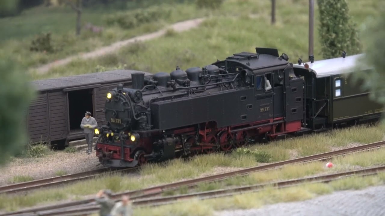 De Bimmelbahner Jahnsbach Modellbahnschau des Erzgebirgskreises in Aue H0e
