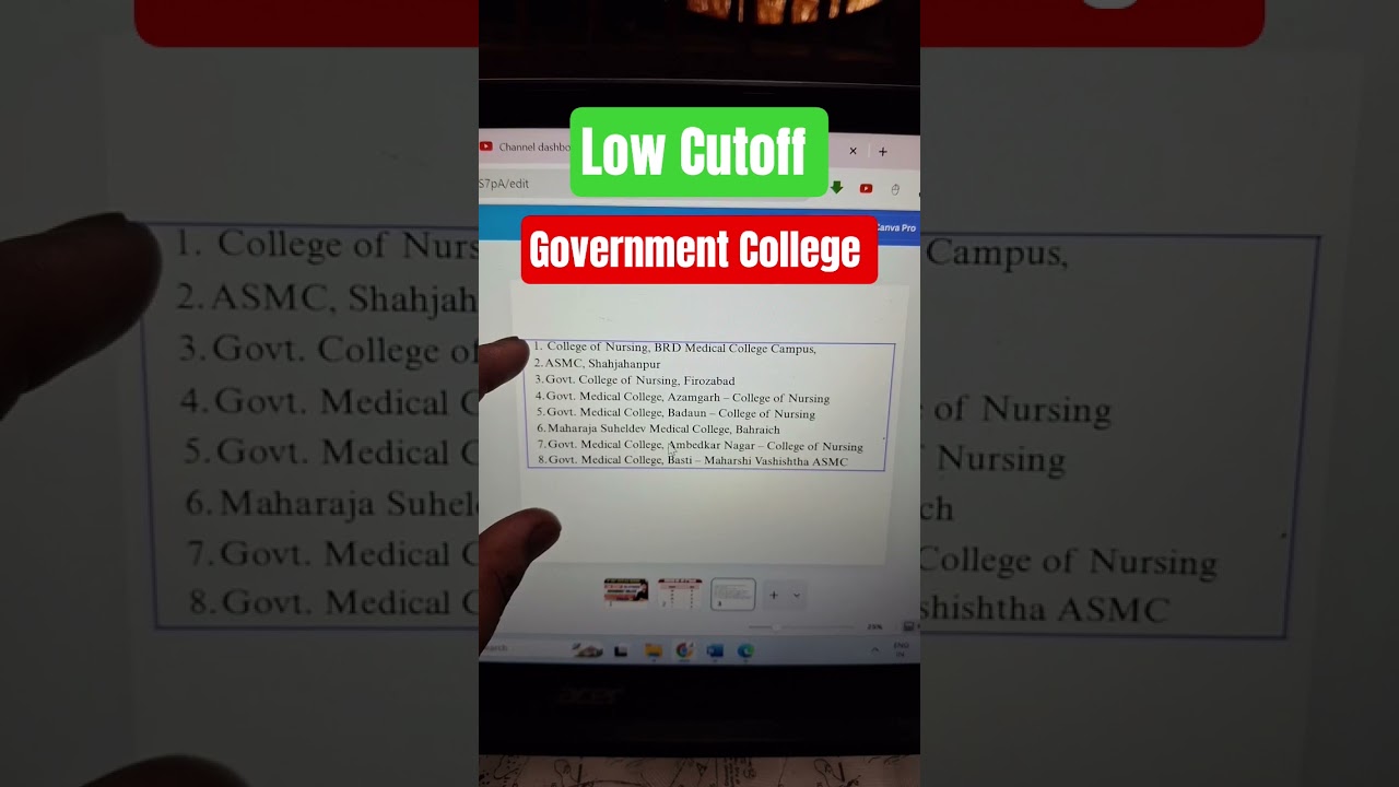 UP CNET Low Cutoff Government College List | UP Bsc Nursing Low marks 2026
