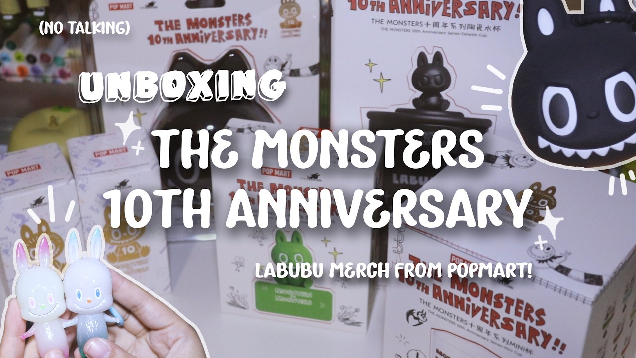 Unboxing Labubu 10th Anniversary Merch!