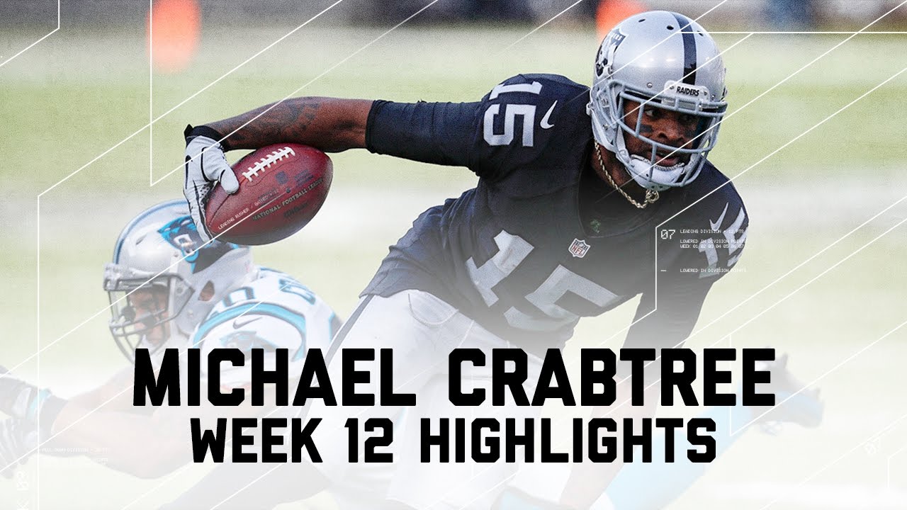 Michael Crabtree's 110-Yard Day | Panthers vs. Raiders | NFL Week 12 Player Highlights