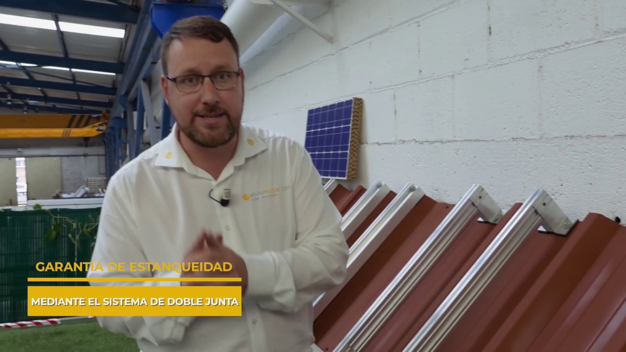 ALUSIN SOLAR. Tipos de estructura  para colocar paneles solares coplanares en techos industriales