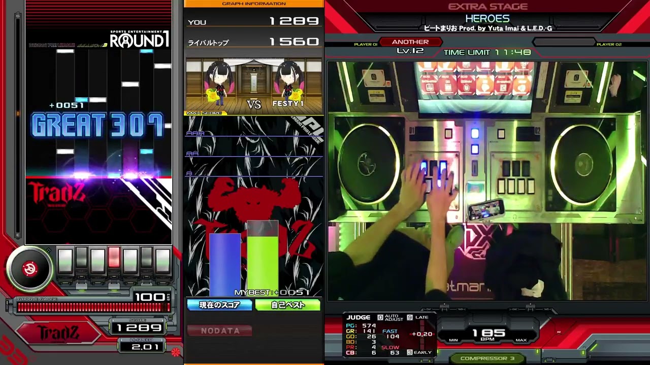 【beatmania IIDX】HEROES / ビートまりお Prod. by Yuta Imai & L.E.D.-G