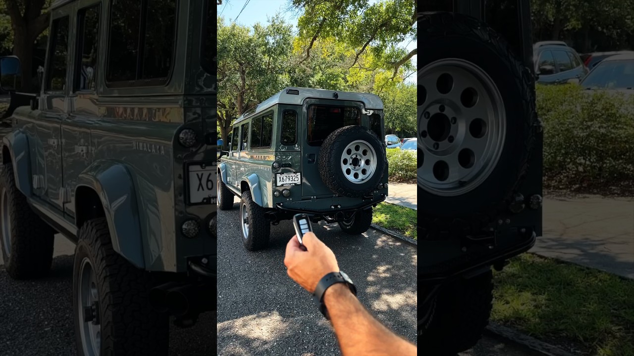 Not a Factory Option&hellip; Custom Land Rover Defender 110 by HIMALAYA with Remote Start #landrover
