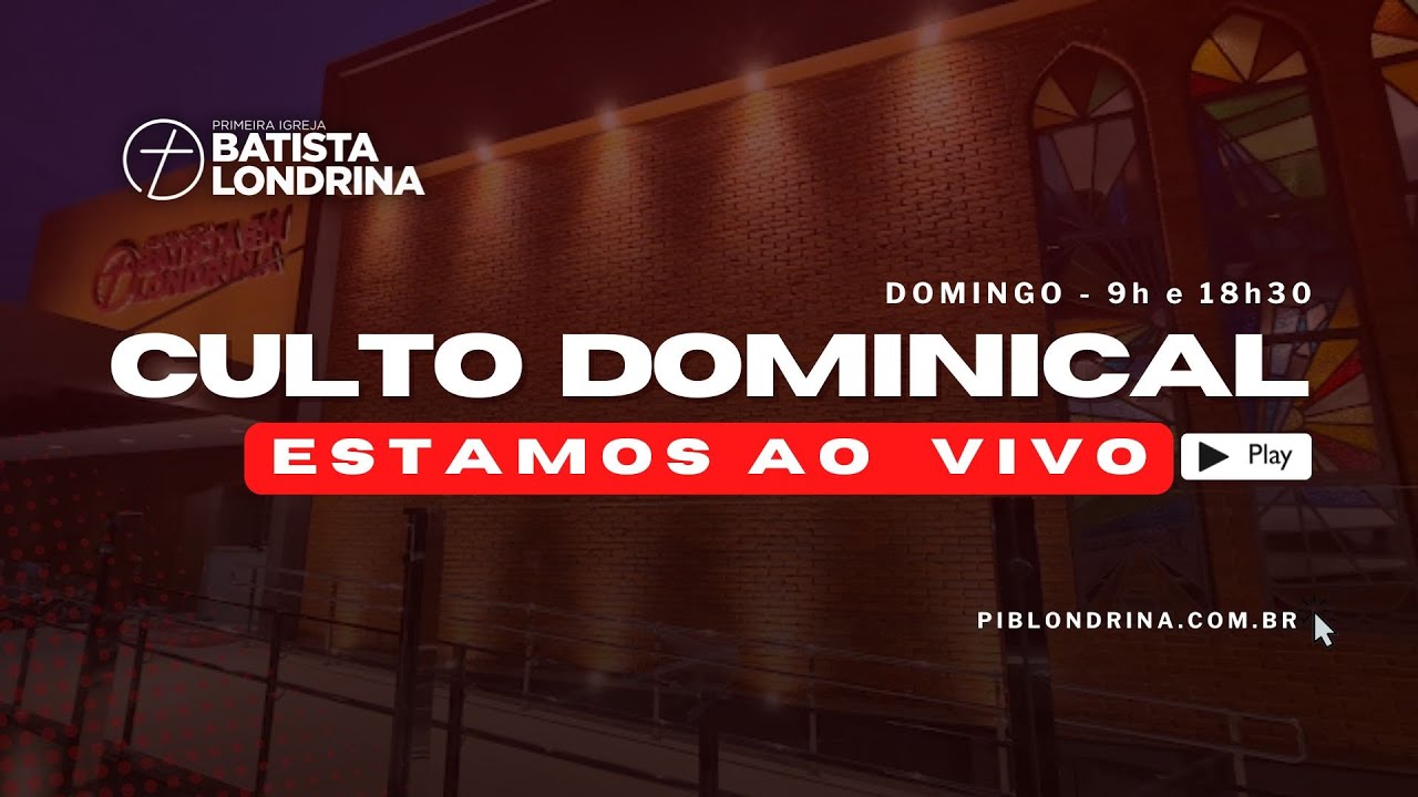 CULTO DOMINICAL - NOITE - PIBL - 01/02/2026