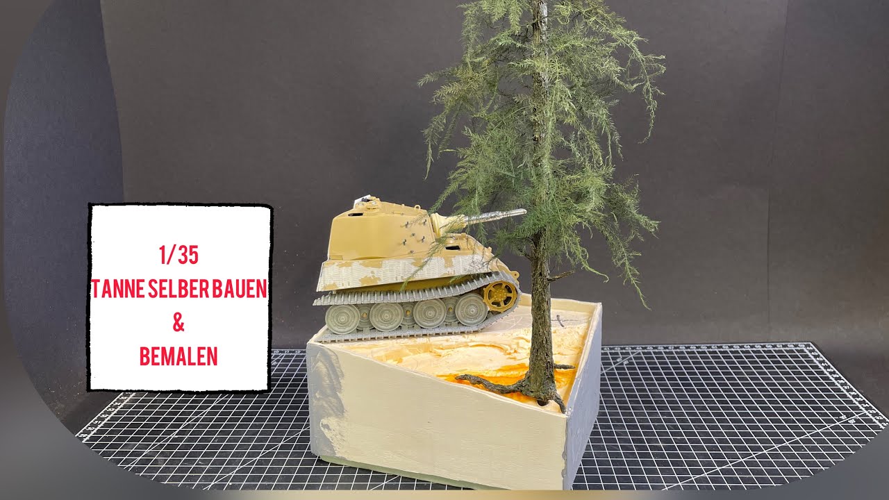1/35 Tanne/Kiefer selber bauen und bemalen /1/35 Build and paint your own fir/pine tree