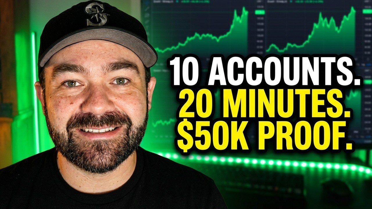 I Passed 10 Prop Firm Evals in 20 Minutes ($50K Profit in One Morning)