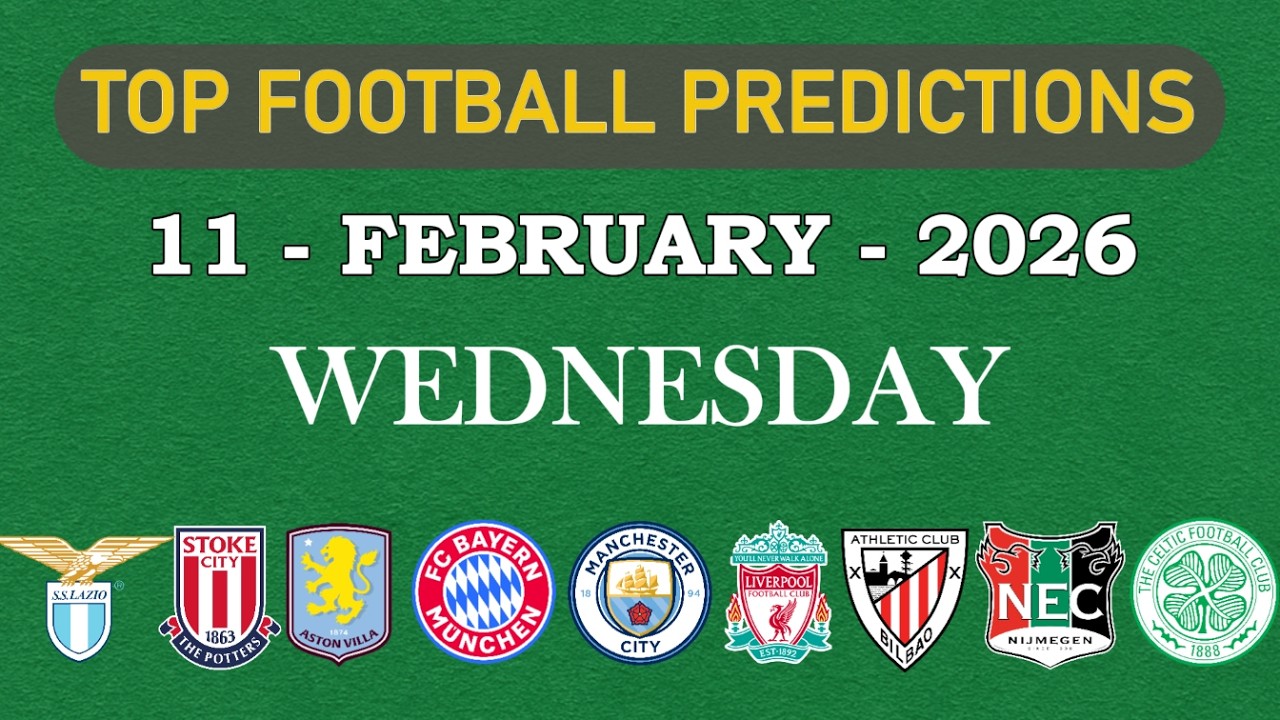 FOOTBALL PREDICTIONS TODAY 11 FEBRUARY 2026 PREMIER LEAGUE | COPA DEL REY | COPA ITALIA| PREDICTIONS