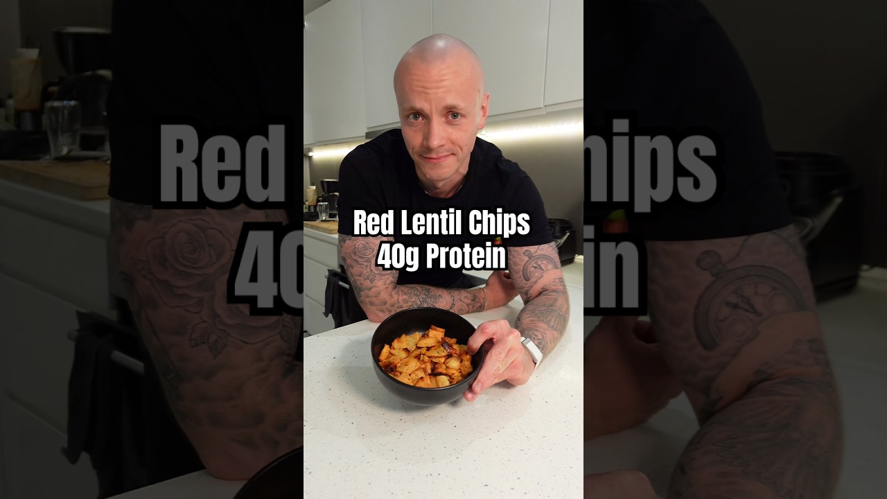 Red Lentil Chips / 40g Protein #cooking #recipe #highprotein