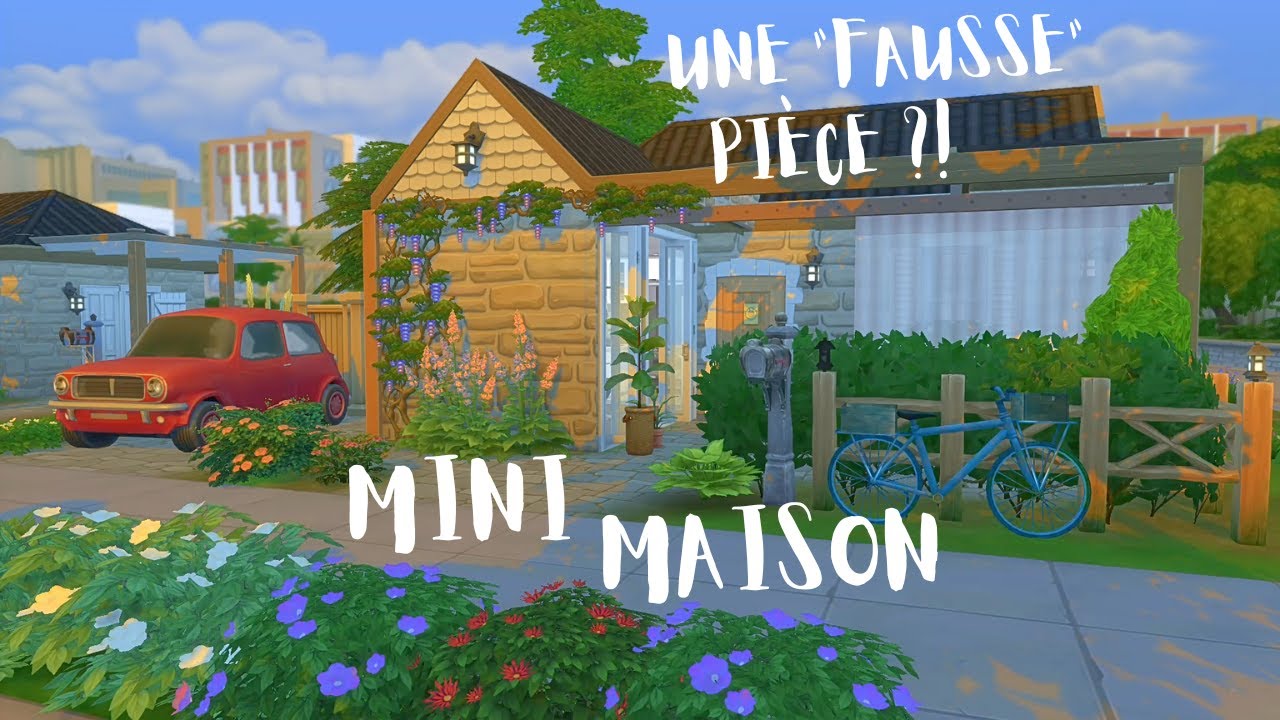 Une "fausse" pièce, c'est quoi ? 🤔 On TRICHE avec les mini maisons 😱 | CHALLENGE CONSTRUCTION SIMS 4
