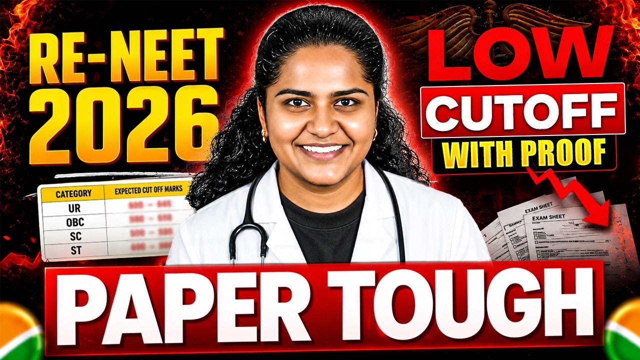 RE-NEET 2026 Cutoff DROPPING? 😱 Tough Paper Analysis with Proof | by Premila Mam