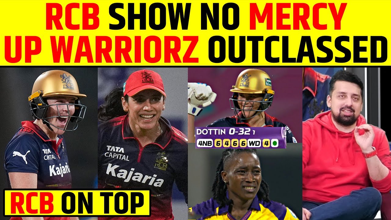 RCB SHOW NO MERCY || UP WARRIORZ OUTCLASSED || RCB ON TOP || #rcb #wpl