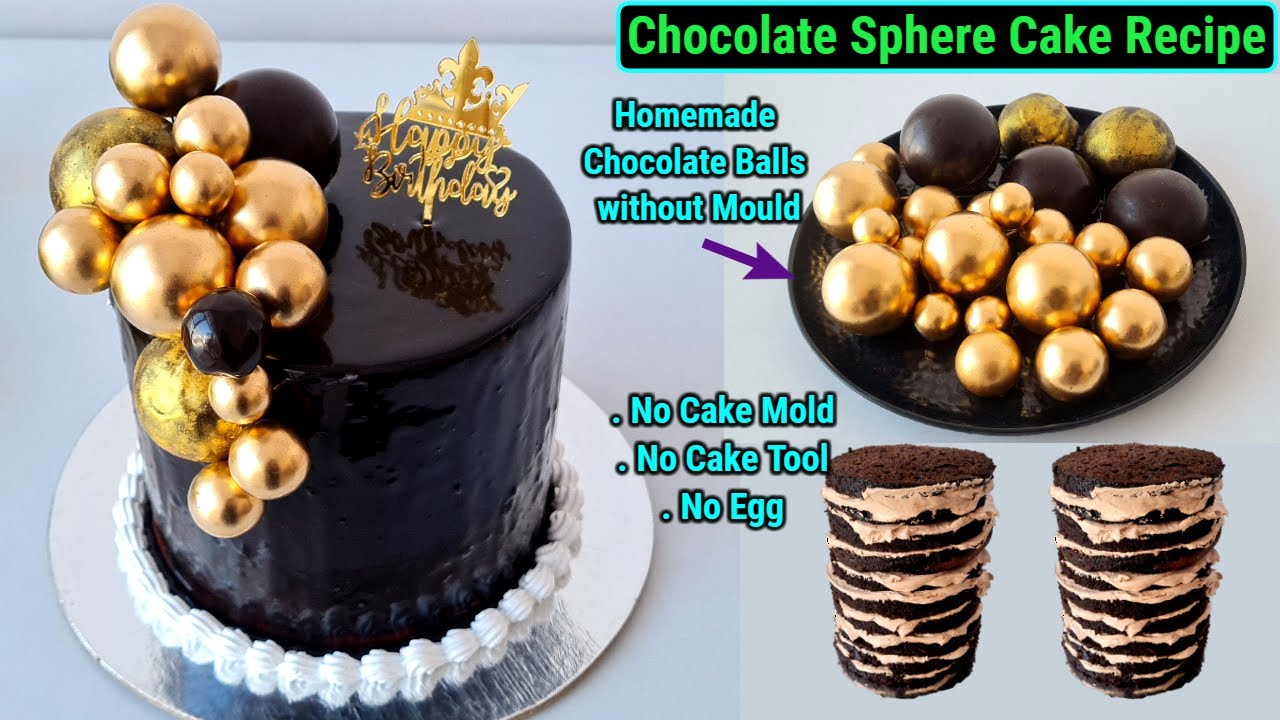 Chocolate Tall cake Recipe बिना Cake Tin &अंडा पहली बार बनाई,बिना मोल्ड Chocolate Balls बनाएआसानी से