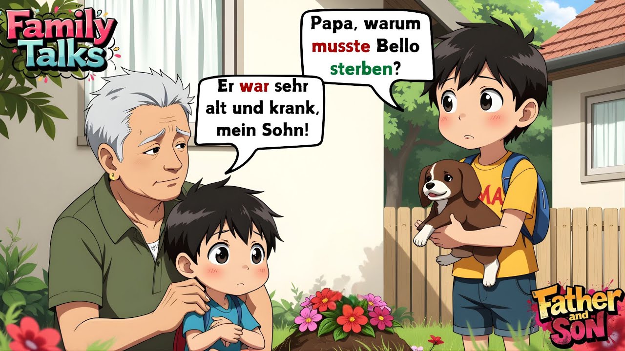🗣️Son Confesses His School Crush to Dad | Learn German the Easy Way: Daily Dad and Son Conversations