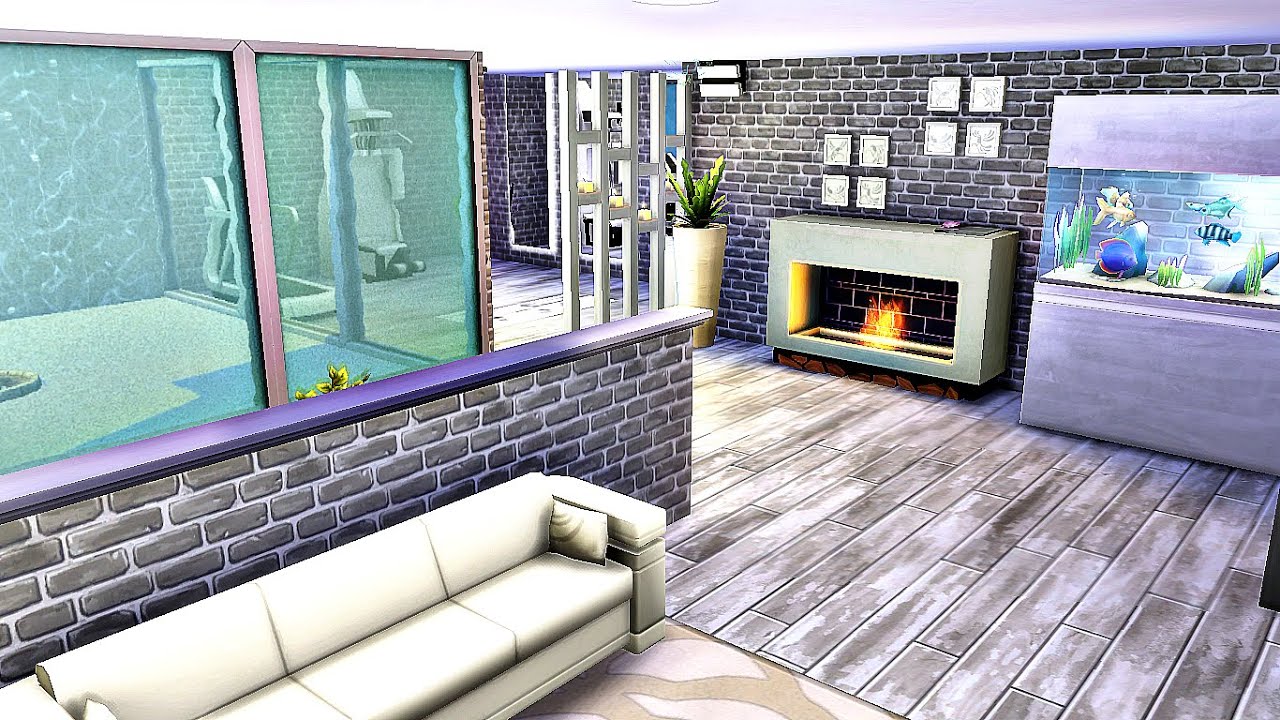 ✩Подвал с окнами в бассейн Sims 4✩ Без кодов и модов✩ Sims 4/Симс 4 ✩