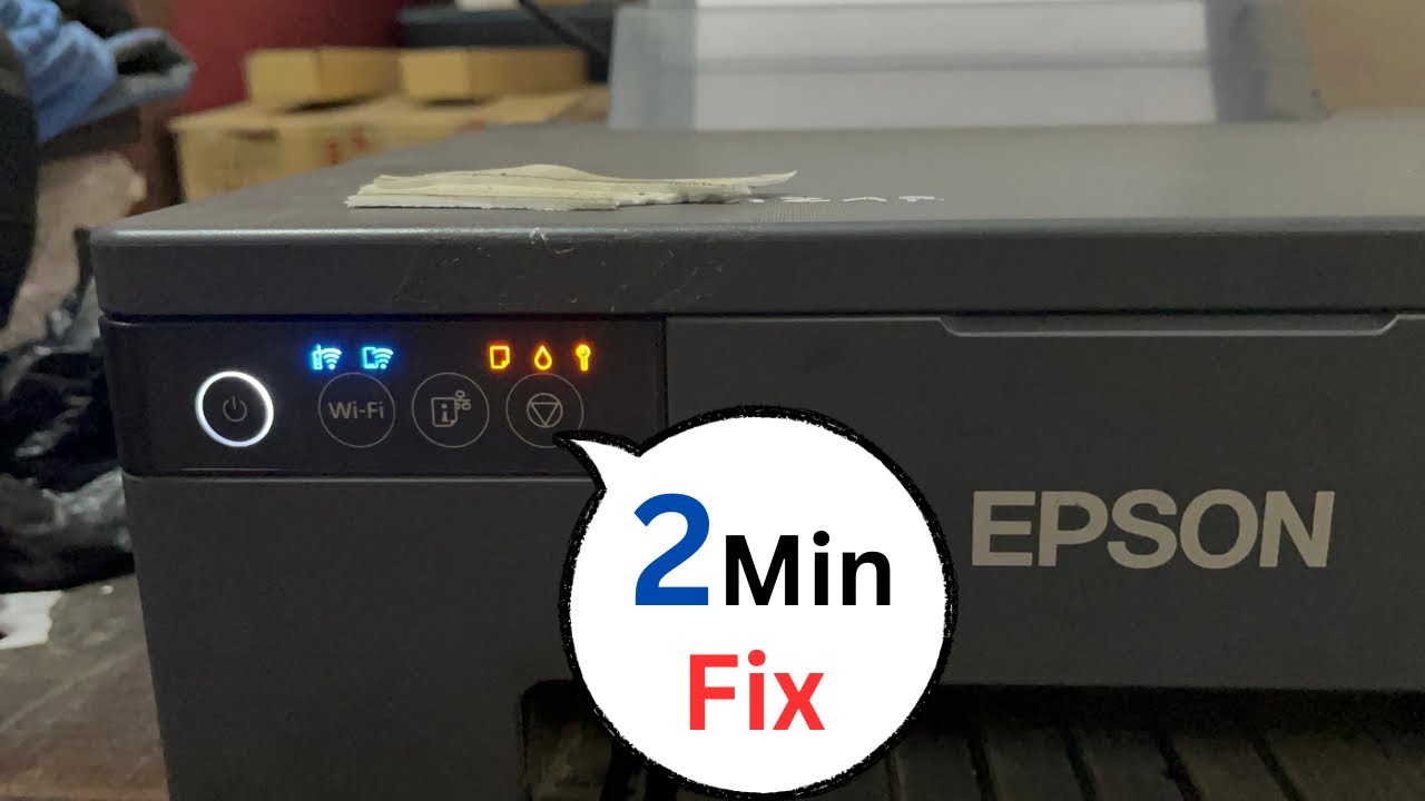 Epson L8050 all lights Blinking Error Solution | Epson L8050 red light Blinking