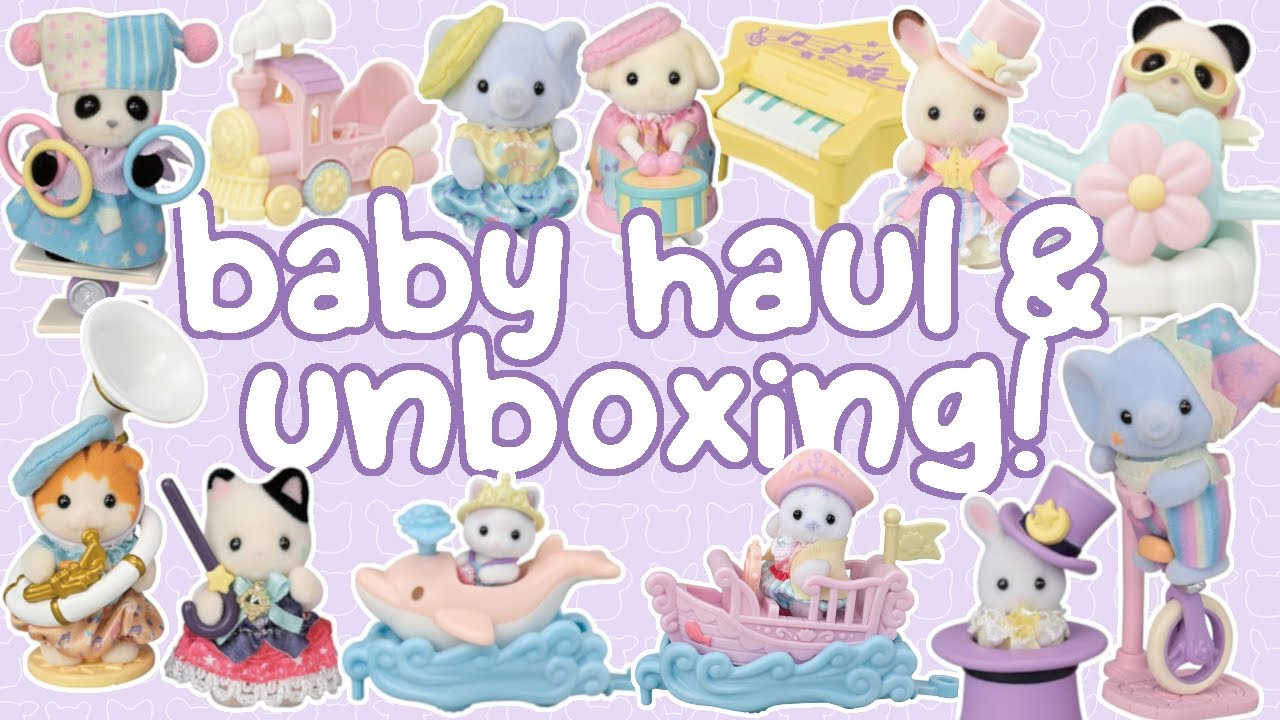 big Sylvanian Families haul and unboxing! Baby Dream Showtime, nursery playsets from Japan