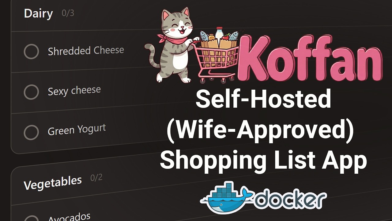 Koffan: Ultra-Lightweight Self-Hosted Shopping List App for Docker