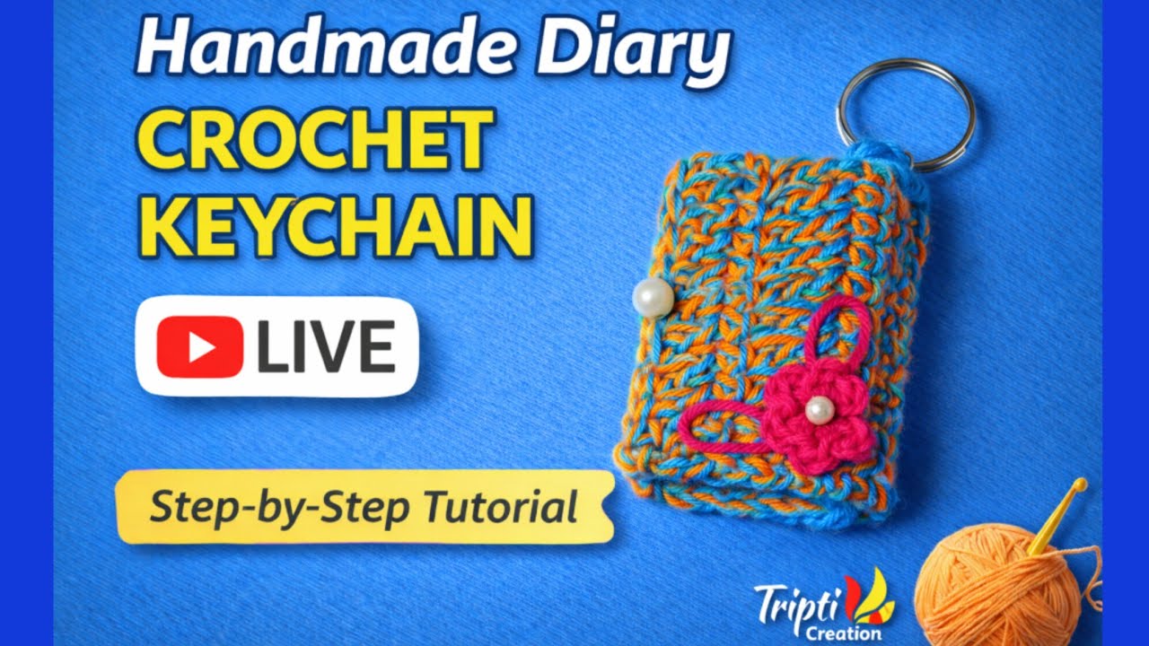Handmade Mini Dairy Keychain Crochet 🔥| Keychain Tutorial Step by Step | Tripti Creation