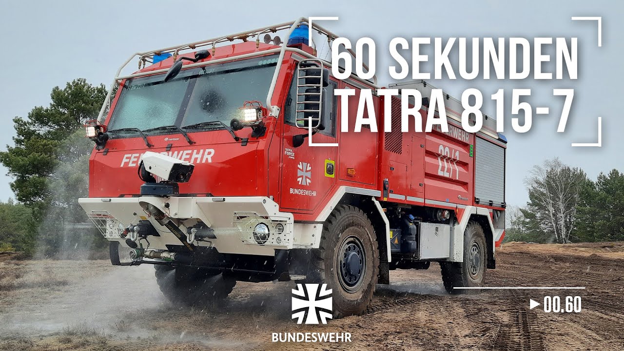 60 Sekunden I Das Waldbrandbekämpfungsgerät Tatra I Bundeswehr